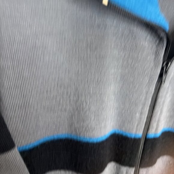 Vintage White Ram Men L Ramtuk Full Zip Wool Blend Sweater Jacket Gray Blue Ski - Picture 2 of 6